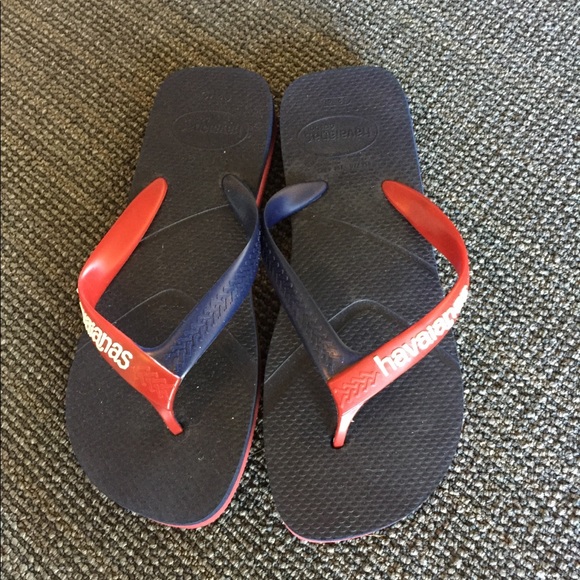 Havaianas' Casual Flip Flops Navy Blue/Red - Picture 2 of 2